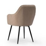 Dolly Boucle Accent Chairs - Set of 2 - Black Legs - Image 6