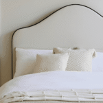 Odette Double Ottoman Bed - Ivory - Jet Black Piping - Image 3