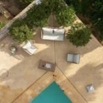 Eaden Rope Garden Conversation Set with Grey Lean Over Parasol - Natural - Image 6