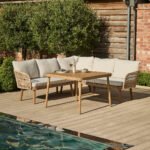Eaden 8 Seater Corner Garden Dining Set with 2 Killian Chairs - Image 2