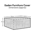 Rectangular Rain Cover 210x210x75cm