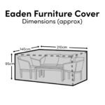 Eaden Conversation Set Furniture Cover - 210x140x95cm