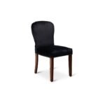 Outlet - Edward Dining Chairs - Set of 2 - Black & Dark Wood - Image 4