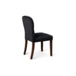 Outlet - Edward Dining Chairs - Set of 2 - Black & Dark Wood - Image 6