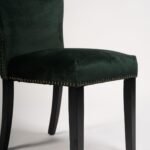 Outlet - Edward dining chairs - set of 2 - green and black wood - Image 3
