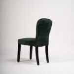 Outlet - Edward dining chairs - set of 2 - green and black wood - Image 5