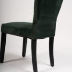 Outlet - Edward dining chairs - set of 2 - green and black wood - Image 8