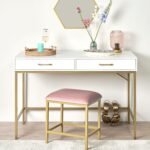 Outlet - Elland 22.5Cm Glass Table Lamp - Blush Pink & Gold - Image 3
