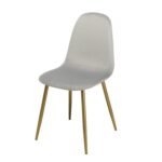 Outlet - Ellis Dining Chairs - Set of 2 - Grey & Gold - Image 2