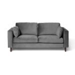 Outlet - Emily 2 Seater Sofa - Grey Velvet - Image 5