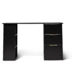 Essie 3 Drawer Desk - Black - Image 7