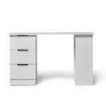 Essie 3 Drawer Desk - White - Image 4