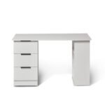 Essie 3 Drawer Desk - White - Image 7