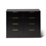 Essie 3 Piece Bedroom Set - 8 Chest of Drawers - Pitch Black - Image 9