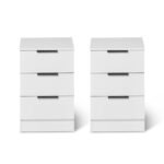 Essie 4 Piece Bedroom Set - 5 Chest of Drawers - Pure White - Image 8