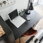 Essie Desk with Shelves - Pitch Black - Image 4