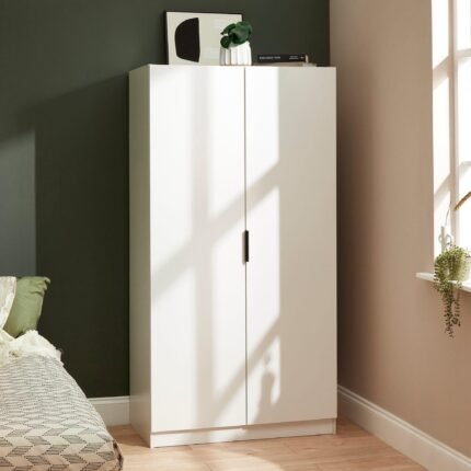 Essie Double Wardrobe - White