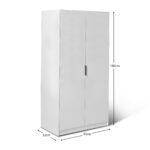 Outlet - Essie Tall Cabinet / Wardrobe - White - Image 7