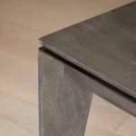 Ethan 3 Seater Mango Wood Dining Bench - Ash Grey - Image 7