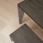 Ethan 3 Seater Mango Wood Dining Bench - Ash Grey - Image 5