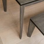 Ethan 3 Seater Mango Wood Dining Bench - Ash Grey - Image 6