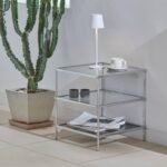 Evelyn Chrome Side Table