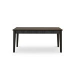 Raleigh Black Dining Table Set - 6 Seater - Marilyn  Burgundy Red Dining Chairs - Black Oak Legs - Image 10