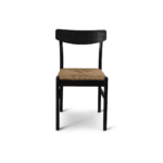 Faye Black Wooden Woven Chairs - Set of 2 - Image 6