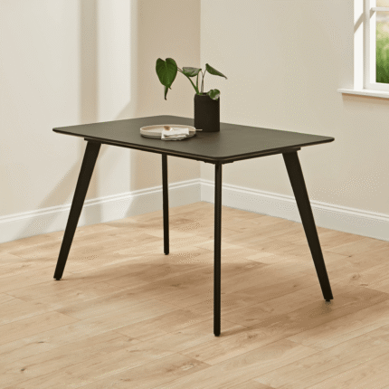 Finn Black Dining Table - 4 Seater