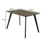 Finn Black Dining Table - 4 Seater - Image 9