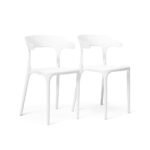 Finn White Dining Chairs - Set of 4 - Image 2