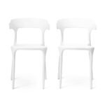 Finn White Dining Chairs - Set of 4 - Image 4