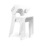 Finn White Dining Chairs - Set of 4 - Image 7