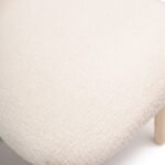 Outlet - Freya Armchairs - Set Of 2 - Boucle with Whitewash Oak Legs - Image 2