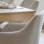 Freya Sand Armchairs - Set of 2 - Pale Oak Legs - Image 3