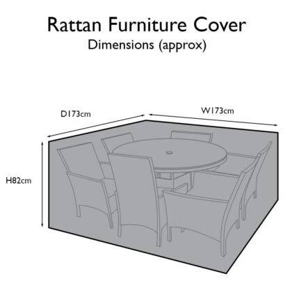 Outlet - Garden Furniture Cover For Kemble 6 Seater Round Dining Set