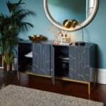 Outlet - Gatsby Large 4 Door Sideboard  Smoke Grey - Image 2