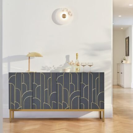 Gatsby Large 4 Door Sideboard - Smoke Grey