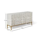 Outlet - Gatsby Large 4 Door Sideboard – Snow White - Image 11