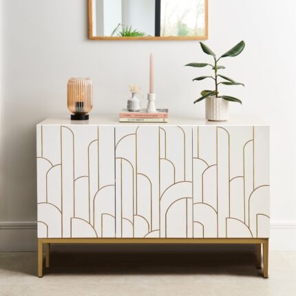 Gatsby 3 Door Sideboard - Snow White