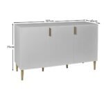 Outlet - Gloria Deco Sideboard - Mist Grey - Image 6