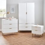 Gloria 3 Piece Bedroom Furniture Set - 3 Drawer Chest of Drawers - White