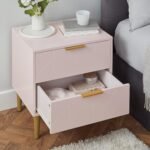 Gloria 4 Piece Bedroom Furniture Set - 3 Drawer Chest of Drawers - Blush Pink - Image 5