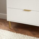 Gloria 4 Piece Bedroom Furniture Set - 3 Drawer Chest of Drawers - White - Image 7