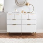 Outlet - Gloria 8 Drawer Chest of Drawers - White