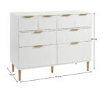 Gloria 8 Drawer Chest of Drawers - White - Image 8