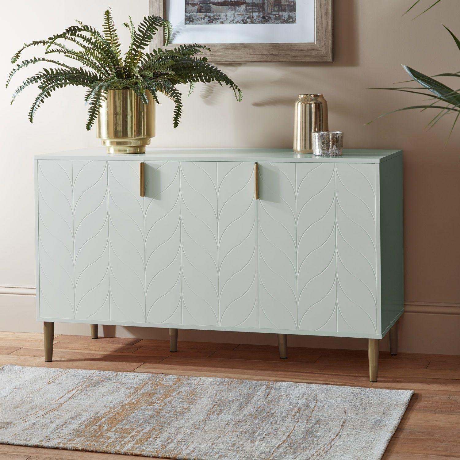 Gloria 3 Door Large Sideboard - Sage