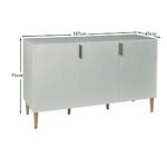 Gloria 3 Door Large Sideboard - Sage - Image 7
