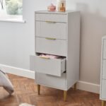 Gloria Tallboy - Grey & Brass Effect - Image 3