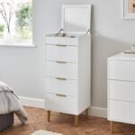 Gloria Wardrobe & Drawers Set - 3 Drawer Chest of Drawers - White - Image 10